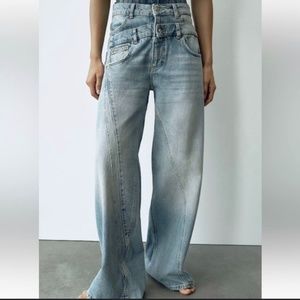 Double high waist jean